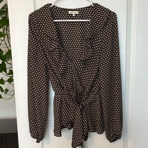 MAX STUDIO long sleeve blouse with tie
